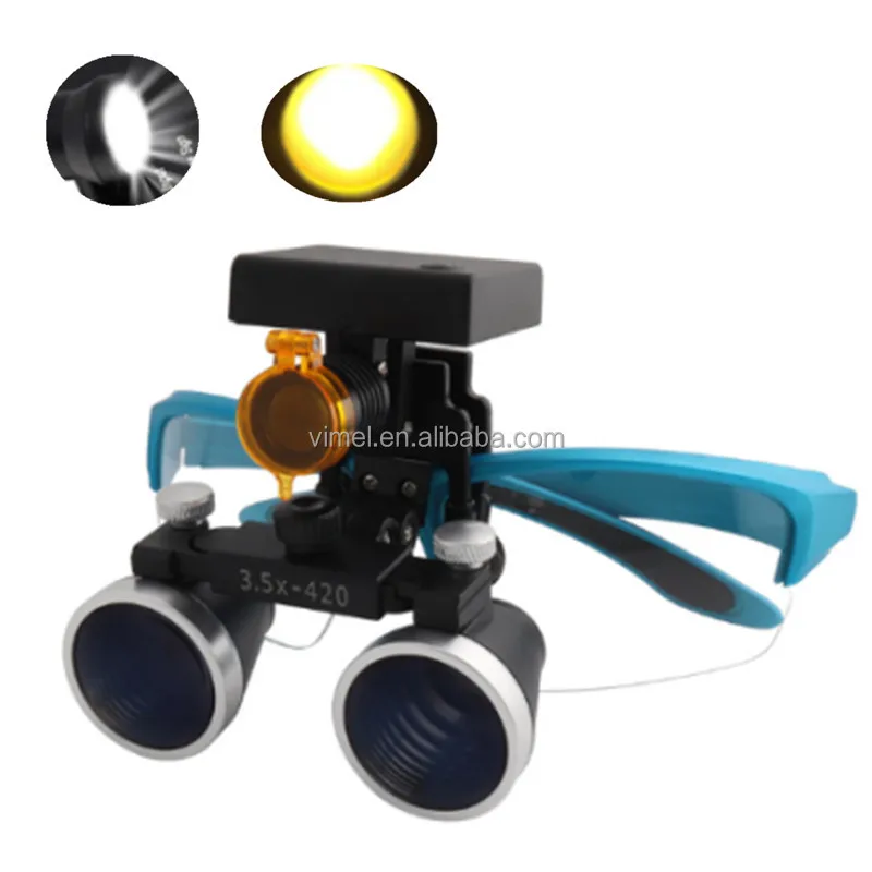 

2.5X/3.5X 420 mm Surgical Dental Loupes For Sale With 5W Led Headlight Cheap