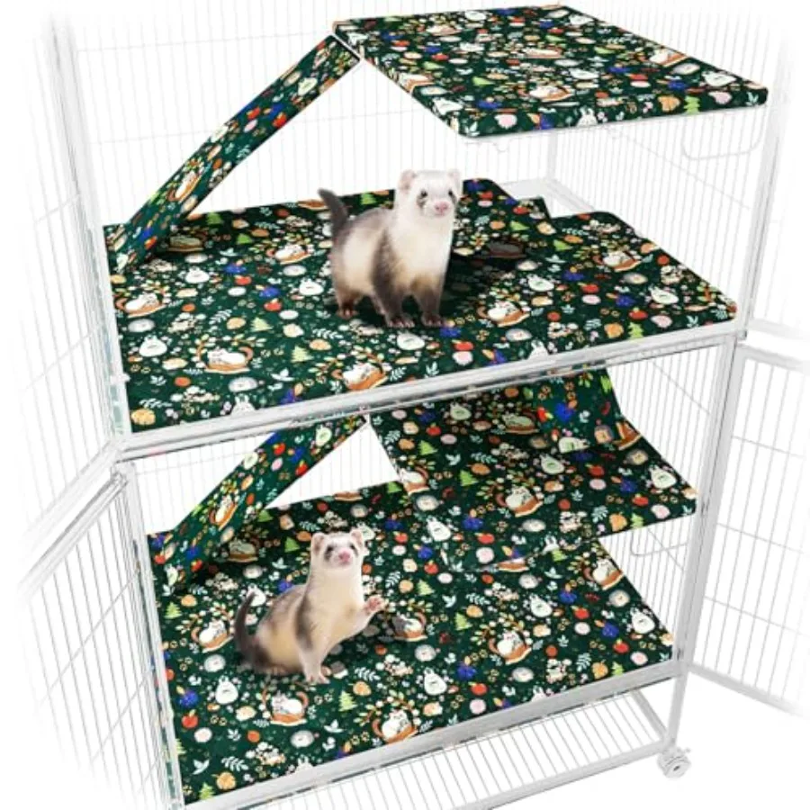 

Ferret Cage Liner for Ferret Nation and Critter Nation CageCute Animal Print Washable Bedding Cage Accessories for Ferrets Chin