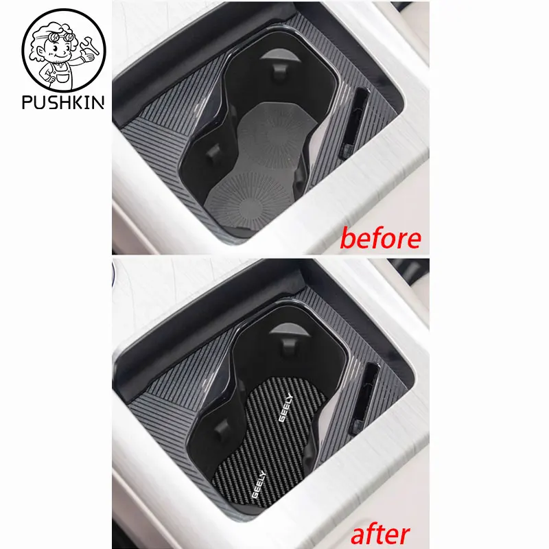 For Geely EX5 Galaxy E5 Rubber Mat Door Groove for EX5 Anti-slip Cup Cushion Gate Slot Coaster Dust-proof Car Accessories