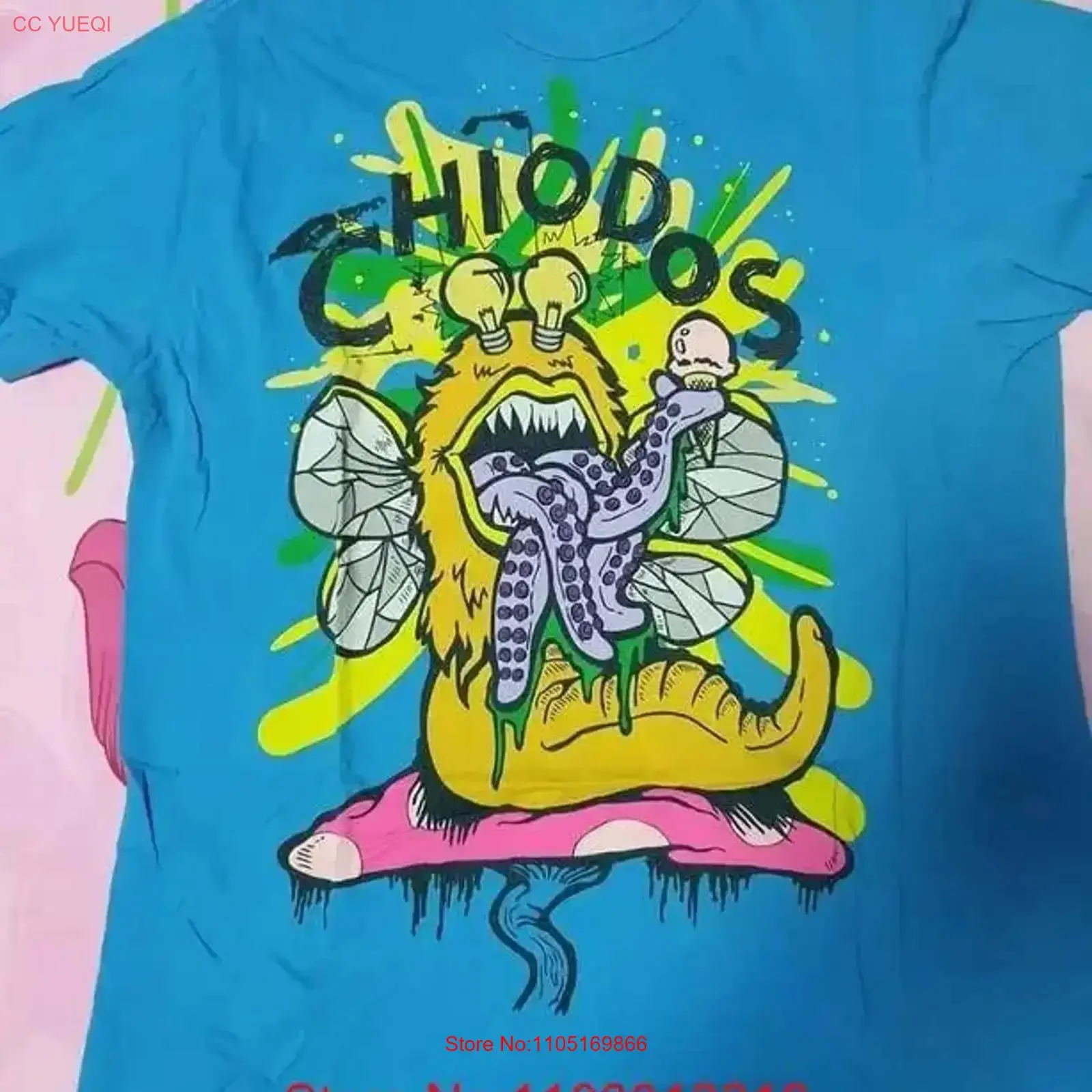 

Chiodos Band Blue Cotton Classic All Size S 4XL T Shirt BT783 vintage Washed Versatile Top For Everyday Wear Stylish vintage