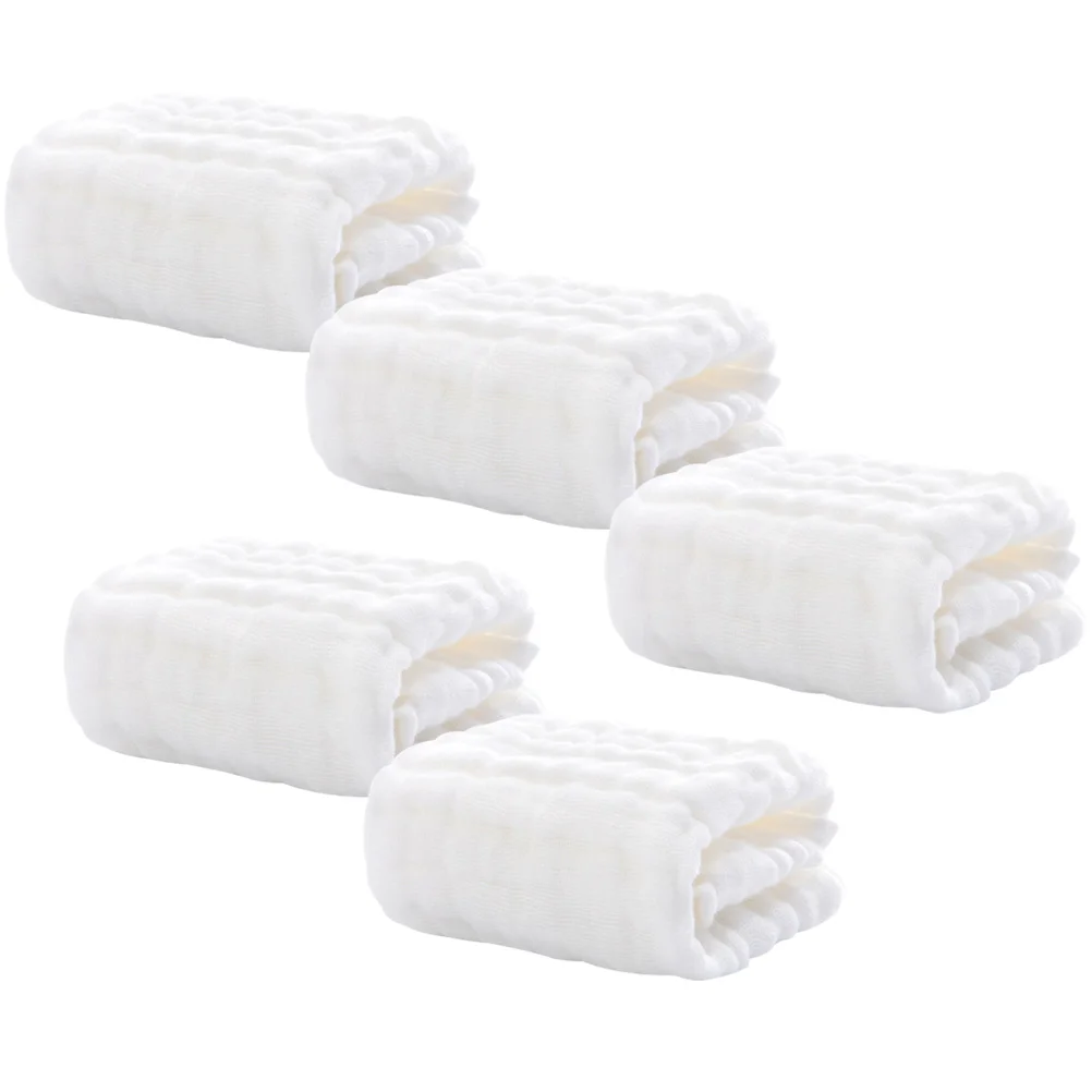 Lot de 5 essuie-mains en coton pour nouveau-né et petite fille, terrestre bouillettes pour le bain