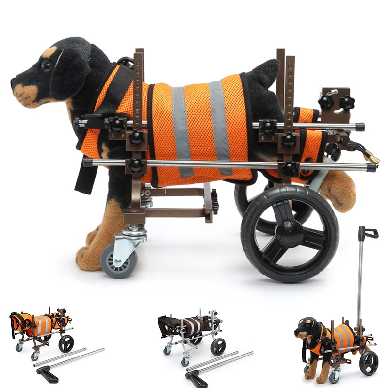 Dog Wheelchair Pet Dog Rehabilitation Walking Old Dog Assisted Walking Quadriplegia Dog Four Wheel Scooter Pet Supplies