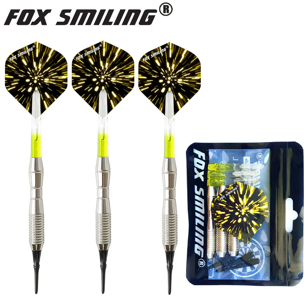 Fox Smiling 3PCS 18g Soft Darts mit Nylon-Dartspitzen und Schaffen – Detail 15