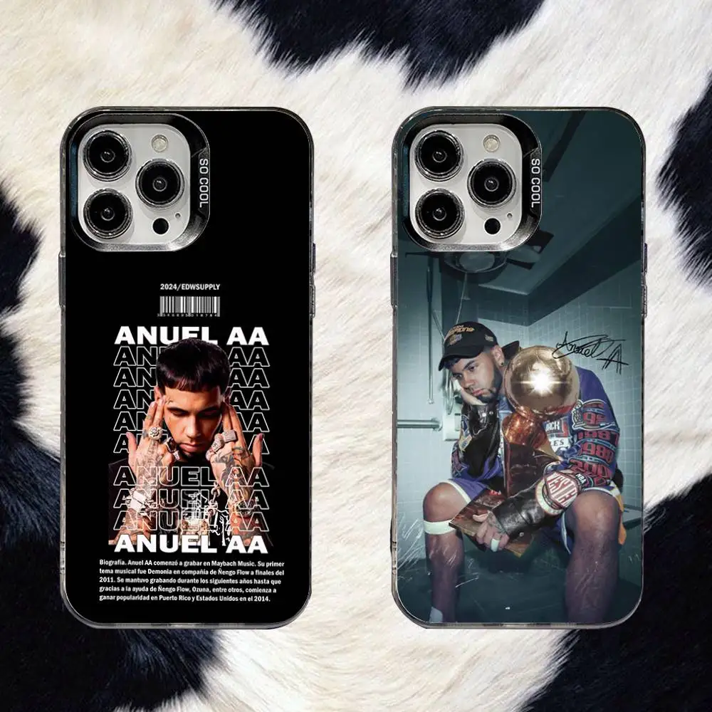 

A-Anuel AA Little Demon Phone Case For iPhone 16,15,14,13,12,11,8,7,Pro,Max,Plus,Mini,XS,SE Anti Fall Black Matte Hard