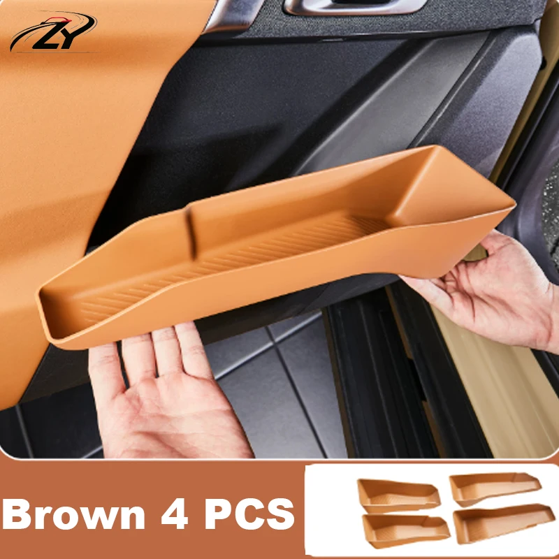 For Chery ICAR V27 ICAUR V27 2026 2027 Car Front Rear Door Under Storage Box Door Groove Pad TPE Multifunctional Box Accessories