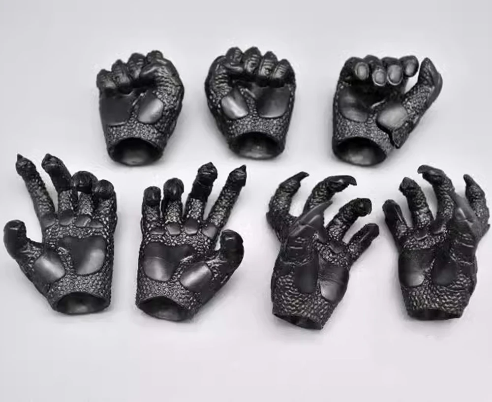 1/6 Hottoys HT Black Gloved Hand Types Paw Monster Version 2.0 8 pz/set accessori per 12 "DAM COO BD001 Action Figure Collect