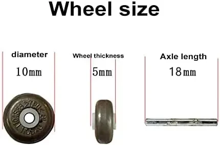 Widened Rollers and Axles Wheels Only For Direct Drive Head Dyson V6 V7 V8 V10 V11 V15 DC58 DC62 DC Series Vacuum Cleaner Part