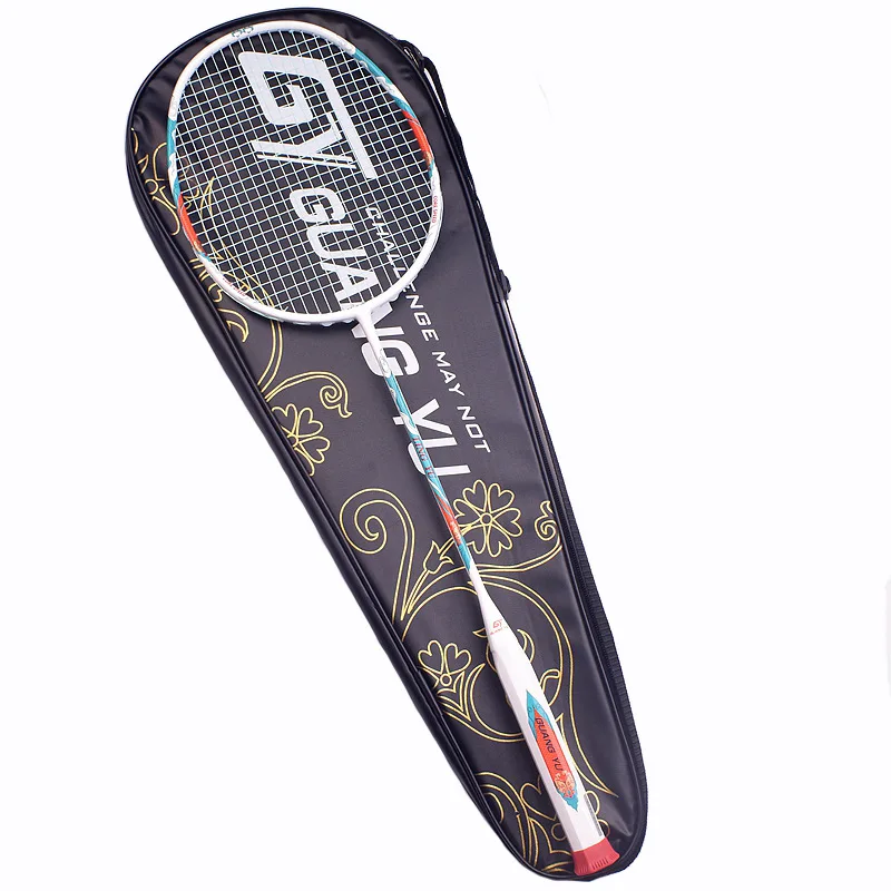 

Yaks Brand Balanced Blade 8U Ultra Light Badminton Racket Single Shot Full Carbon 62g Attack and Defense Racket