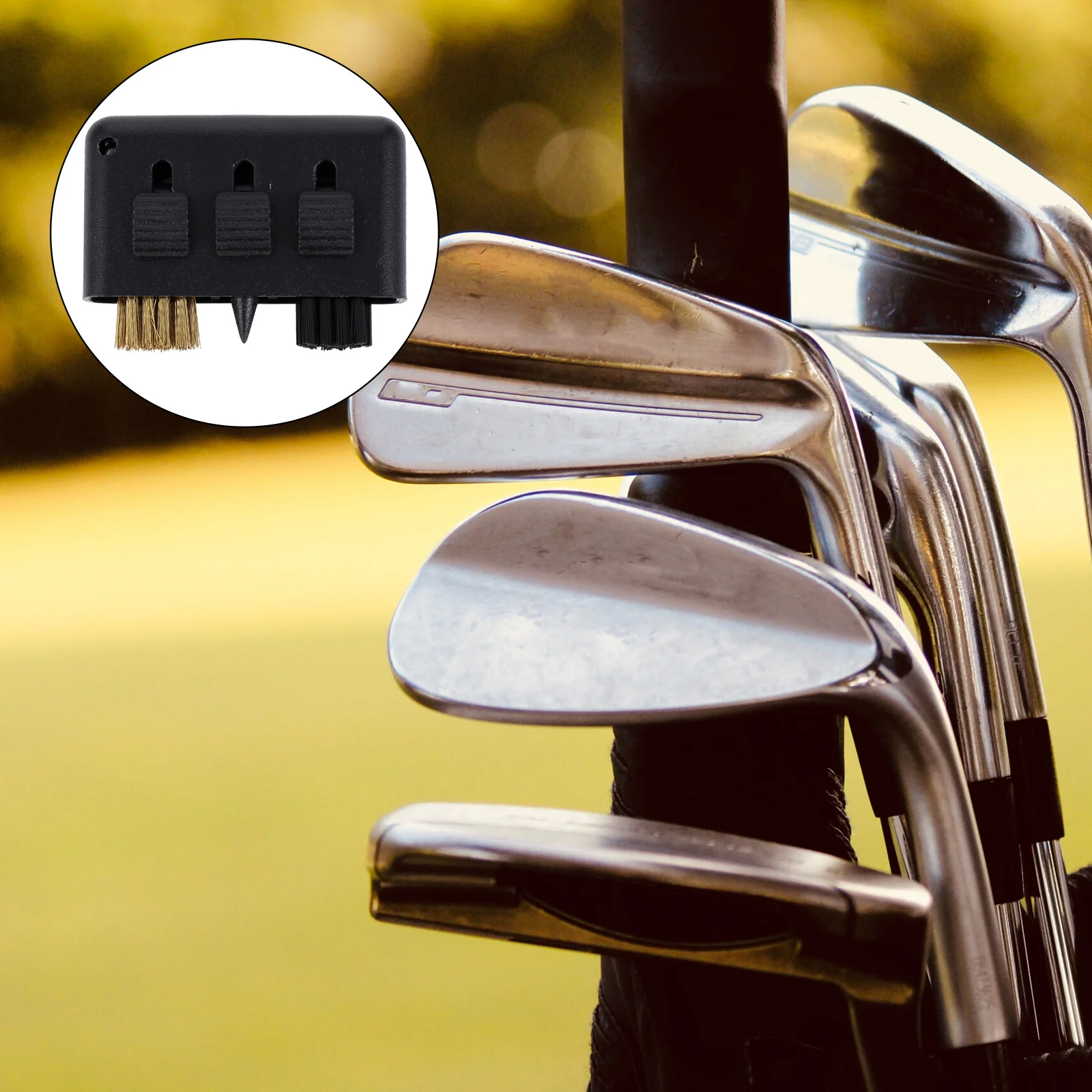 

4pcs Golf Cleaning Brush Club Ball Head Groove Brushes Set Random Color Portable Maintenance Tools For Cleaning Practice