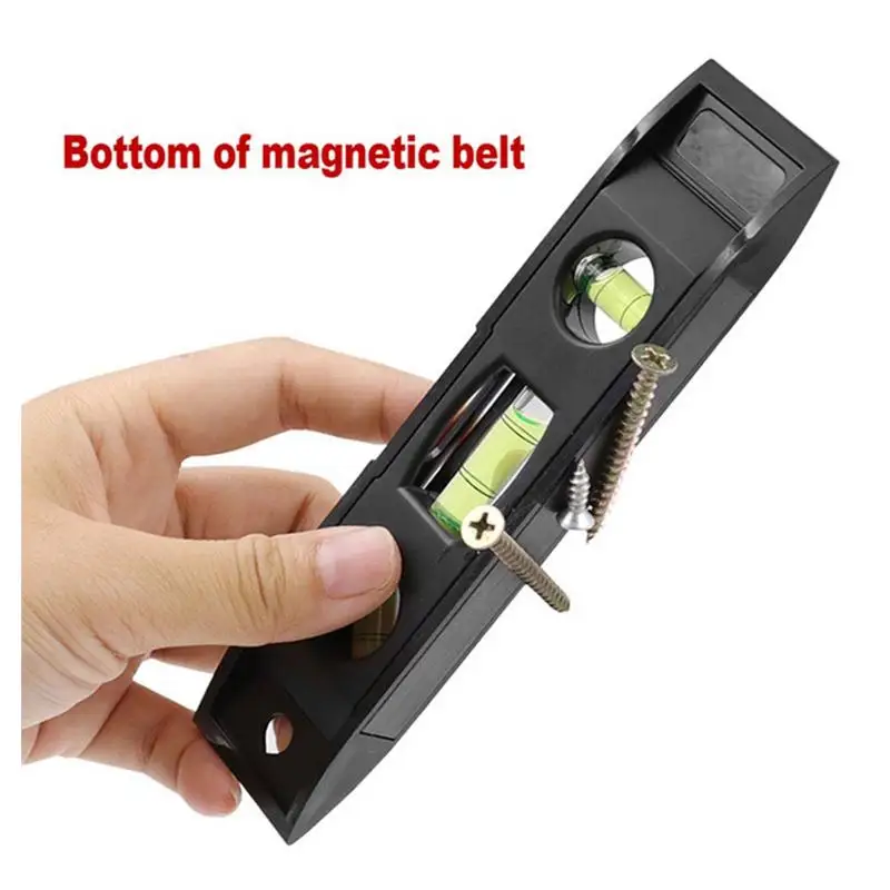 Vertical Leveler 6 Inches Angle Measuring Instrument Torpedo Type Magnetic Handy Leveler Tool Portable Multi-Function Carpentry