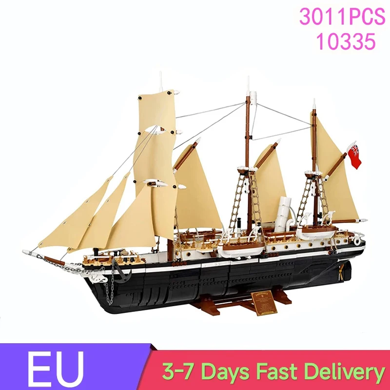 3011 Teile Endurance Schiffsbau-Bausteine Spielzeug Kompatibel mit Set 10335 DIY Konstruktions-Bausteine für Erwachsene Geburtstags- und Weihnachtsgeschenke