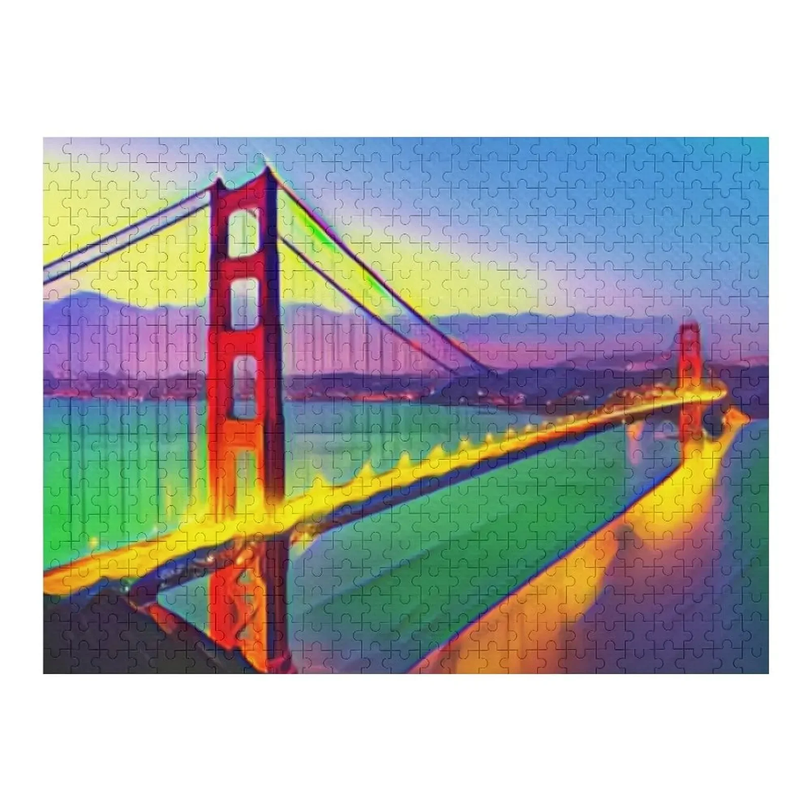

San Fransisco Colours Jigsaw Puzzle Personalized Gift Ideas Custom Child Gift Jigsaw Pieces Adults Jigsaw For Kids Puzzle