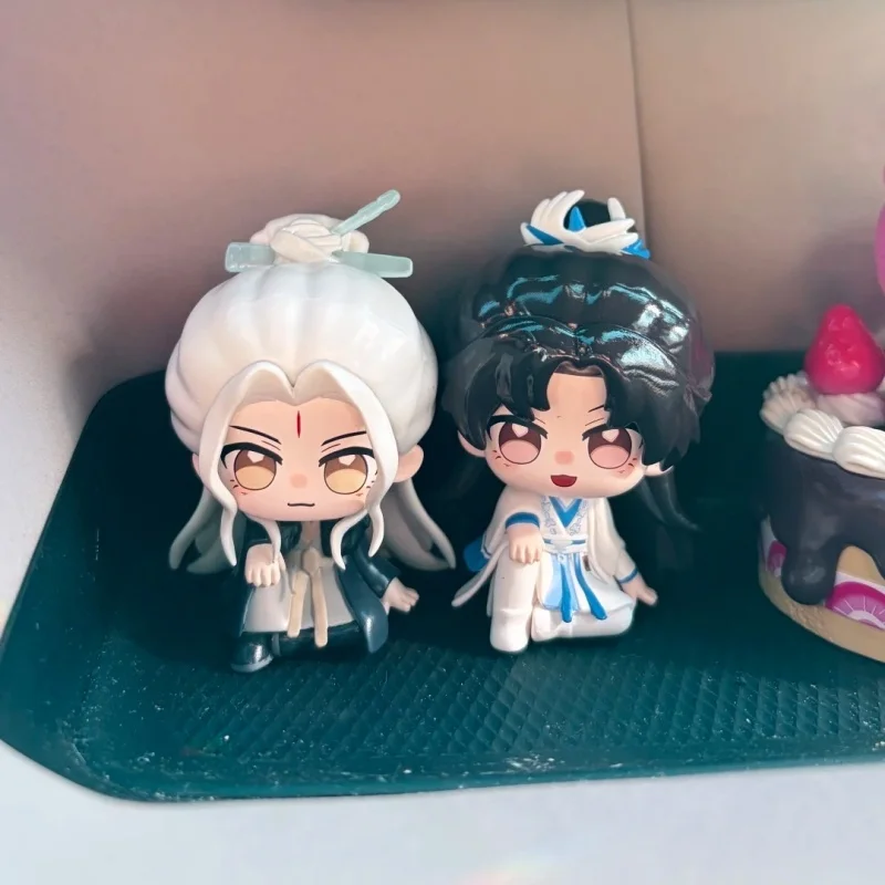 حقيقي فوشان هاي الجلوس عرض الجبال البحار سلسلة صندوق أعمى تمثال صغير سطح المكتب زخرفة بولي كلوريد الفينيل نموذج اللعب دمية صندوق غامض الهدايا #5