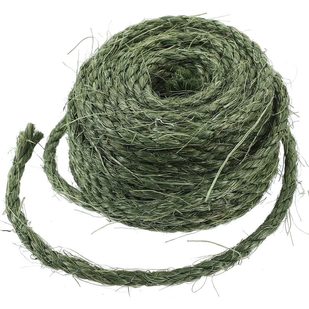 

1 Roll Sisal Rope Heavy Duty Natural Cat Scratching Post DIY Cuttable Wear Resistant Hemp Rope Home Furniture Protector