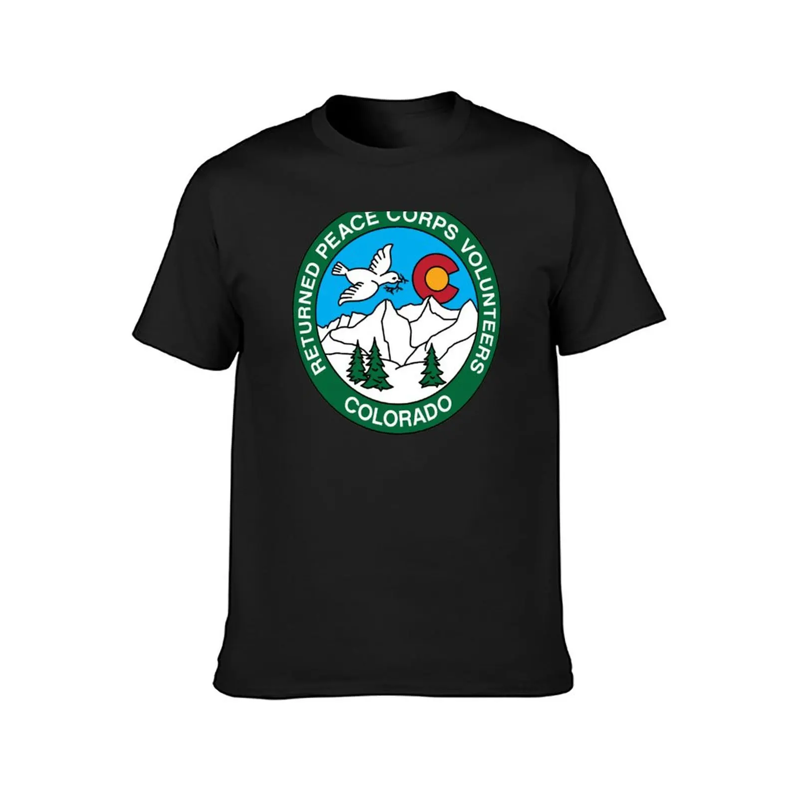 Returned Peace Corps Colorado Peace Dove T-Shirt graphics customs design your own aesthetic clothes Men's t shirts