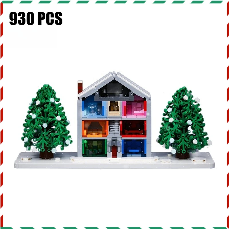 MOC-bloques de construcción de cabaña de música romántica, Kit de modelo de casa temática para amantes DIY, juego de ladrillos, regalo para parejas coleccionistas