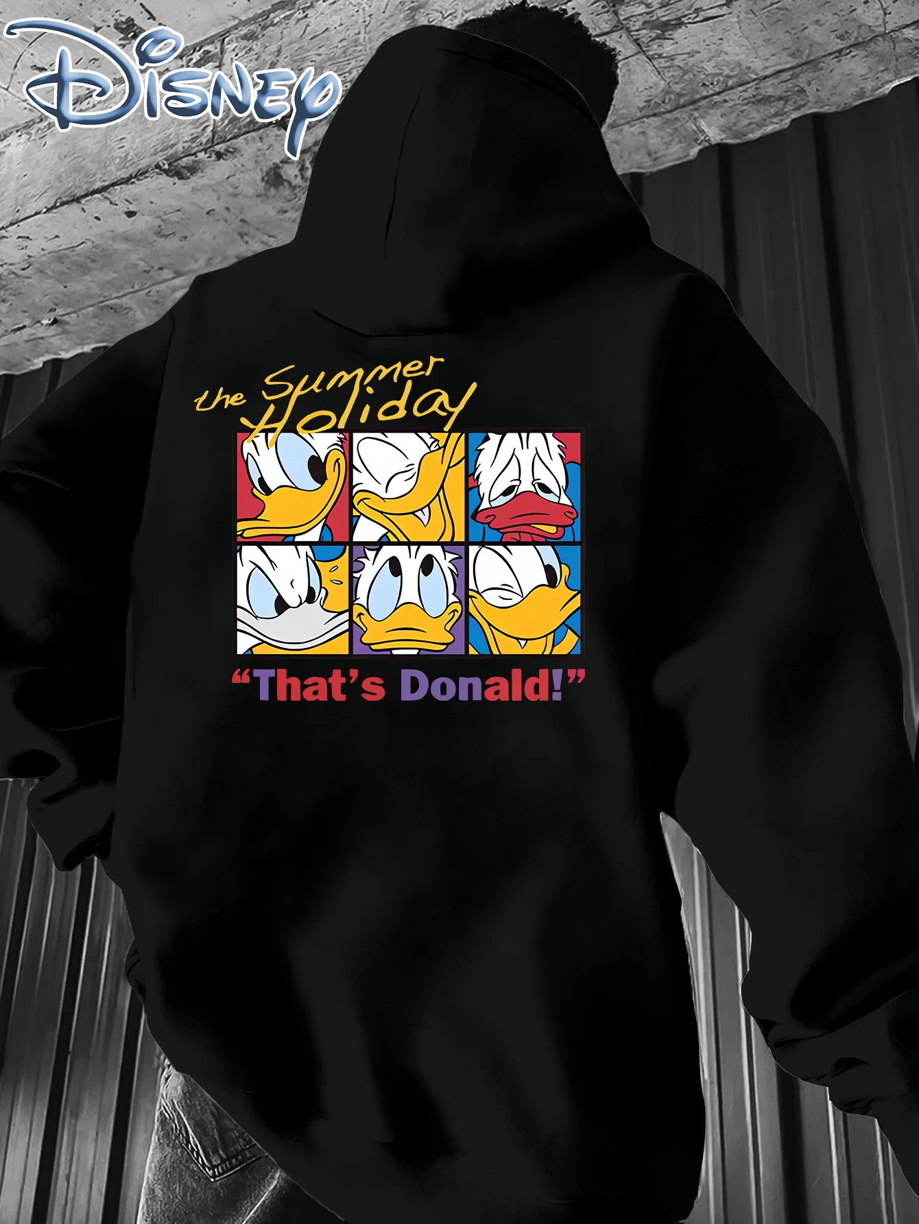 

Men's Disney Donald Duck Hoodies Fashion Oversized Streetwear Unisex Sweatshirts Autumn and Winter Fleece Casual Versatile