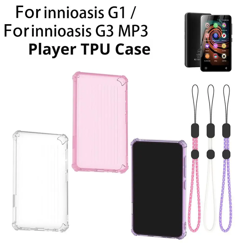 TPU Protective Case For innioasis G1 G3 MP3 Player Clear Shockproof Anti-Scratch Cover Waterproof Sweatproof MP3 Player Shell
