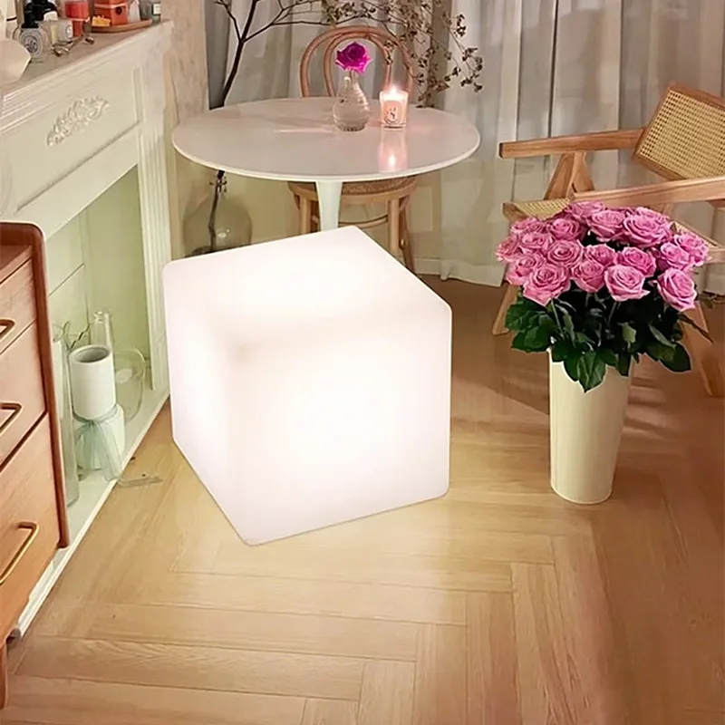 LED lighting Warm Romantic Home Square Simple Desktop Decoration Table Lamp Bedside Night Light Living Room Floor Lamp