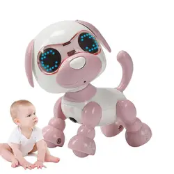 子供のための電子動物ペットロボット,犬,音声おもちゃ,音楽,rcおもちゃ,誕生日プレゼント,男の子と女の子のための