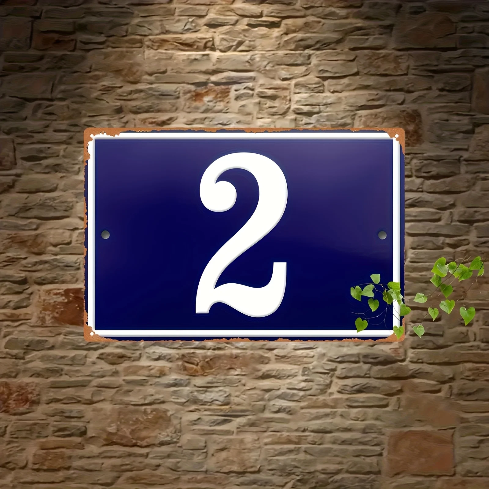 [2D Plane] Customizable Address Sign | Personalized Durable Aluminum Plaque | Choose Horizontal or Vertical Orientation, 2D Flat
