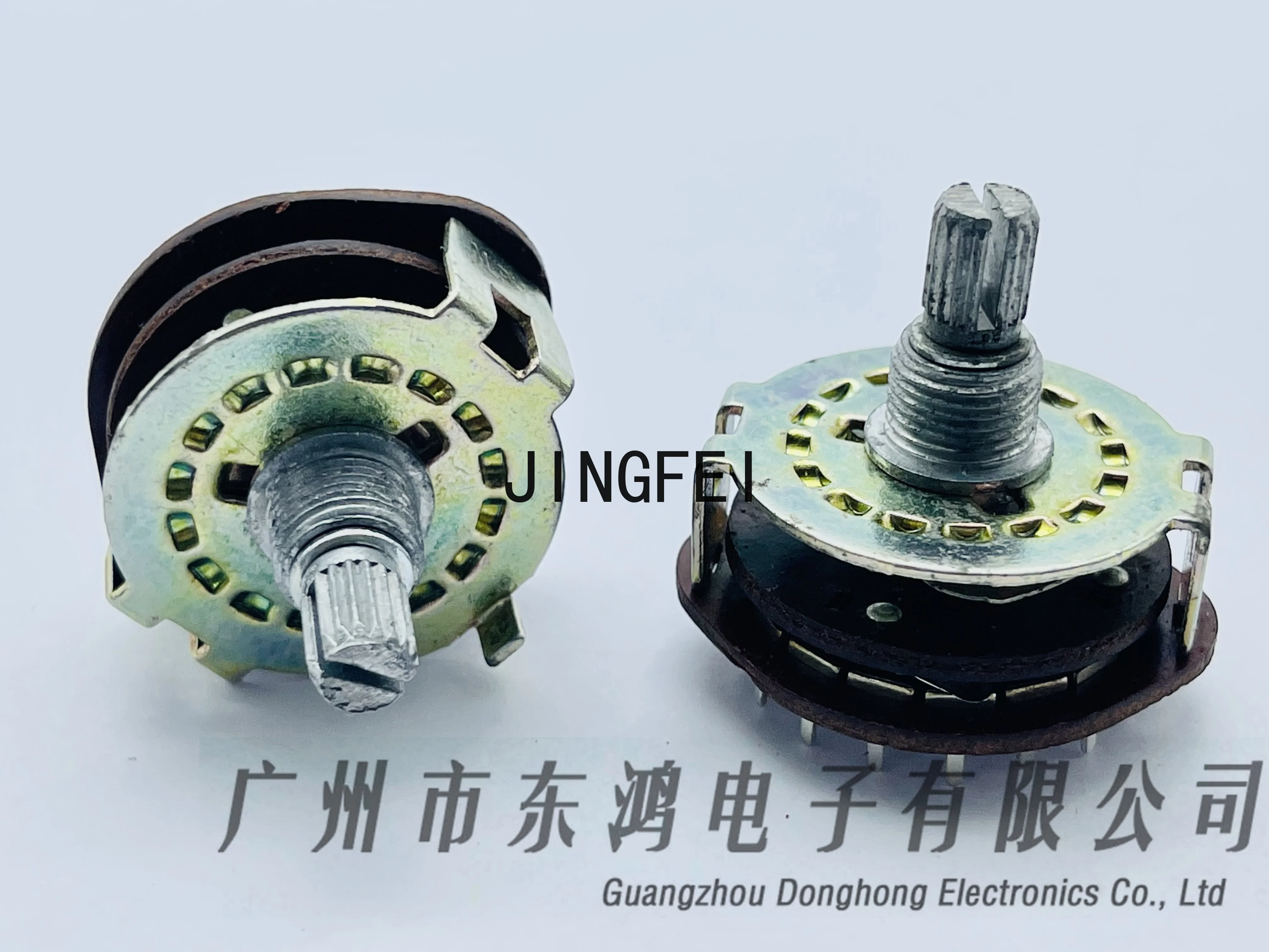 2 PCS ALPHA rotating band switch 4 knife 4 gear shaft length 15mm