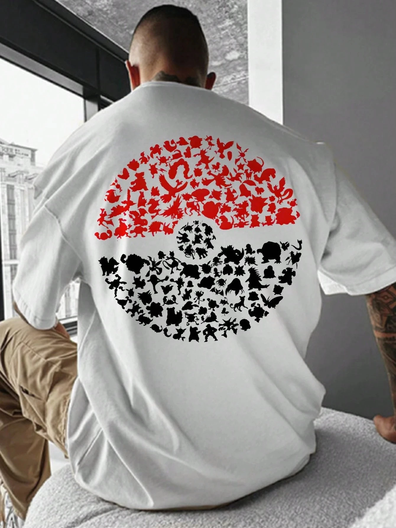 

Pokemon Men's Round Neck Short Sleeve T-Shirt Fashionable For Summer Men's Clothing Cotton Oversized Shirt New In Tops & Tees