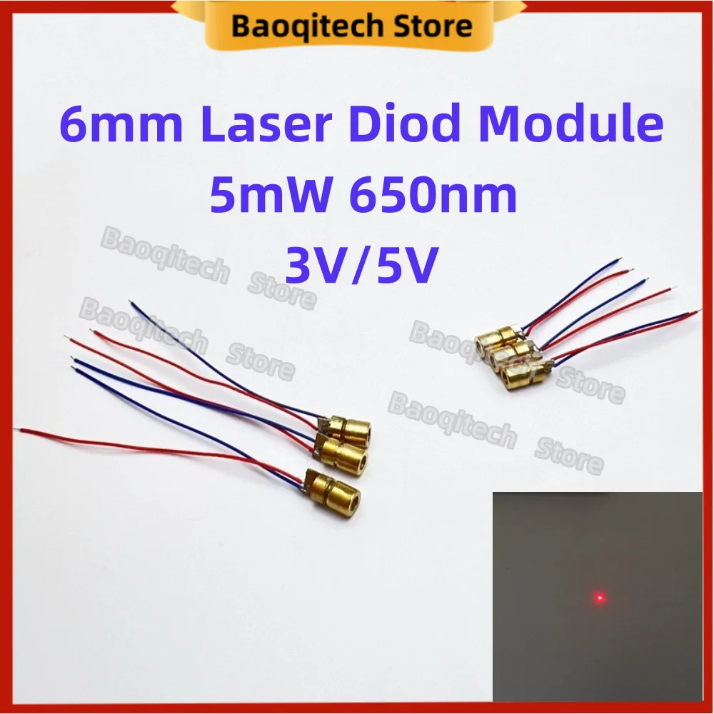 10/20 stks Verstelbare Mini Laser Pointer Diode RODE Dot Pointer Sight Koperen Hoofd