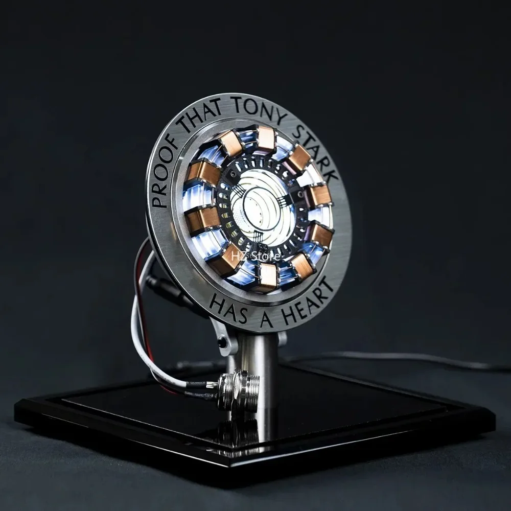 ไฟ LED รูปทรงเครื่องปฏิกรณ์อาร์คของทอยนี่ สตาร์ค จากมาร์เวล รุ่น MK1 MK2 ขนาด 1:1 ควบคุมการสั่นสะเทือนผ่าน USB พร้อมกล่องโชว์ เหมาะสำหรับเป็นของขวัญ