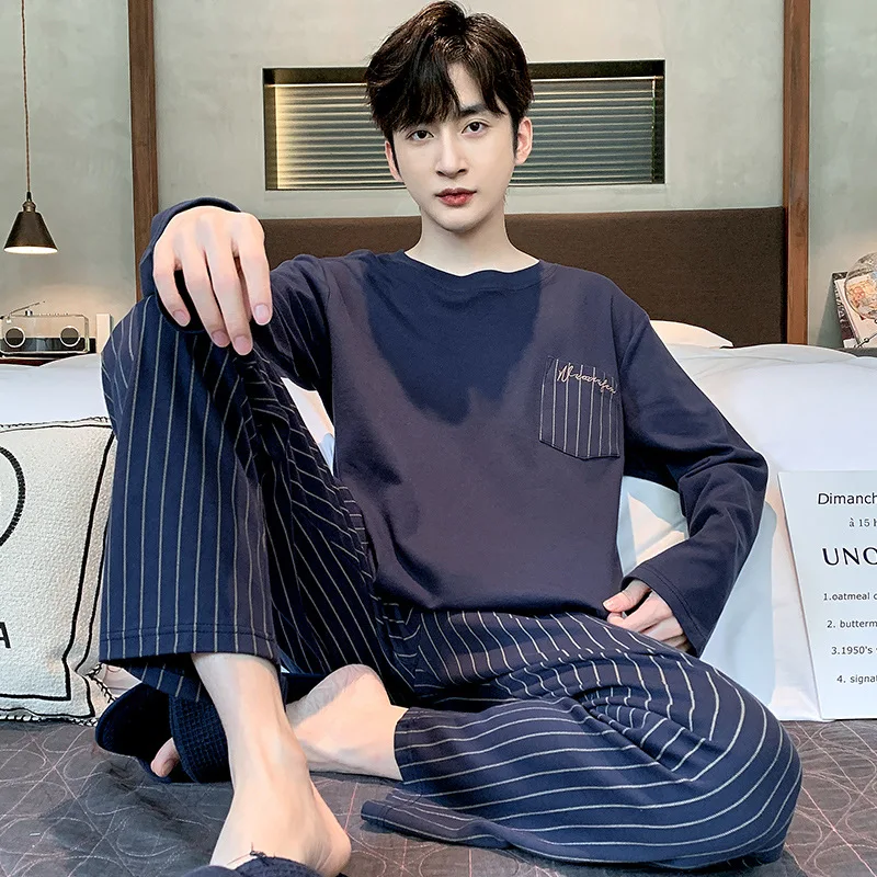 

Мужская одежда Мужской пижамный комплект Y2K Пижамы Модный комплект спортивной одежды Молодежный наряд Халат Домашняя одежда Весенне-осенняя одежда Оптовая продажа