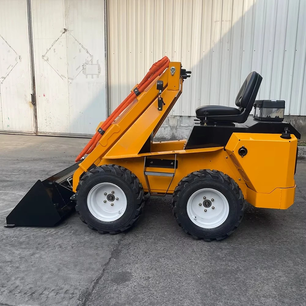 Euro 5 EPA Kubota  Skid Steer Mini Track Skid Steer Loader 1100KG With Forest Mulcher Lawn Mower