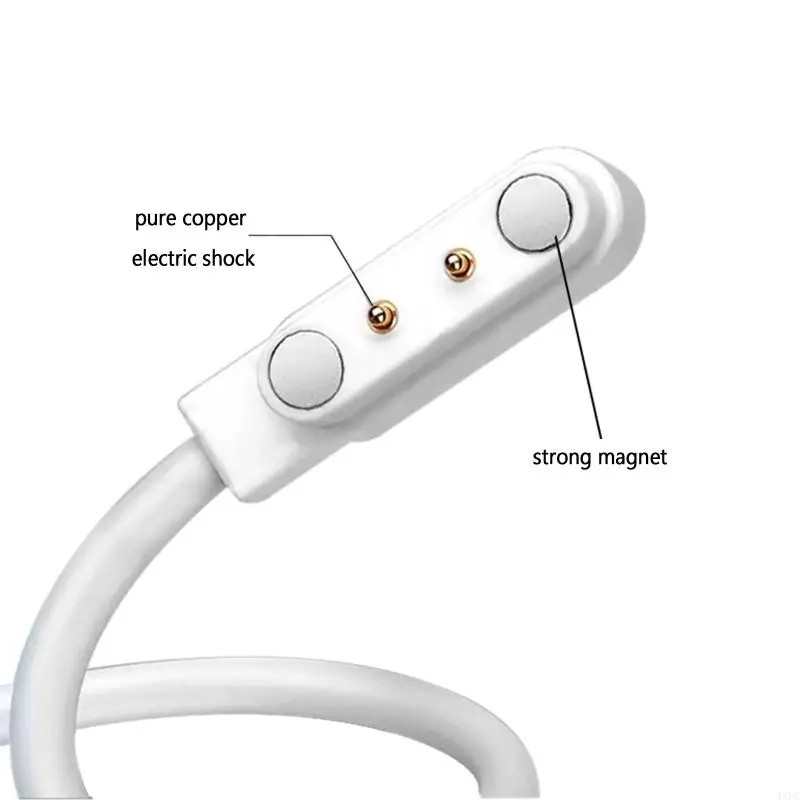 شاحن عالمي قاعدة ثابتة حامل مهد قوس مناسبة لساعة 2 دبوس USB كابل شحن حامل قاعدة محول الطاقة