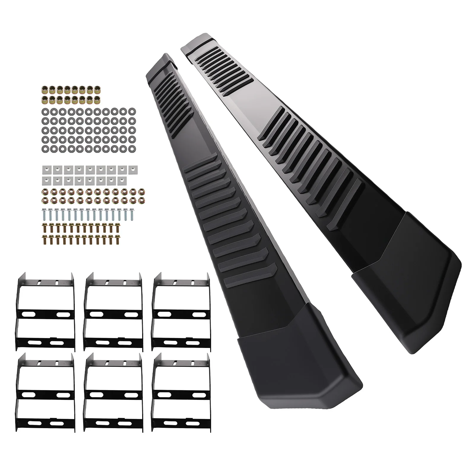 

Подножки (пороги) для Ford F-150 SuperCrew 2015-2026, левая и правая, черные