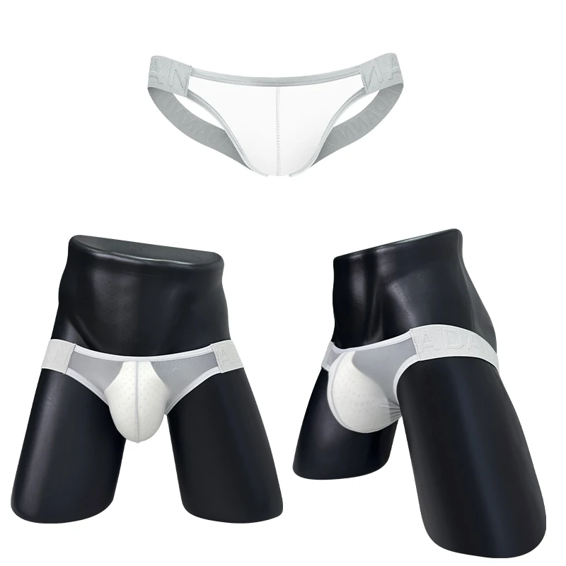 

2pcs Transparent U Pouch Man Briefs Bikini Lingerie Sexy Low Waist Mens Underwear Breathable Quick dry Male Triangle Underpants