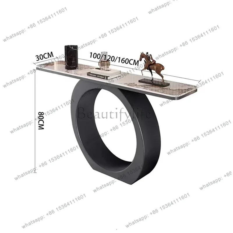 Luxury Curved Console Table Premium Classic Trendy Italian Console Table Design Minimalist Bureau Living Room Furniture