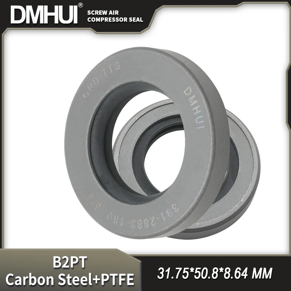 

Stainless Steel 391-2883-186 Shaft Seals 31.75x50.8x8.64mm Q215+PTFE Rubber - DMHUI Radial Shaft B2PT Type Seal Ring 1.25*2*0.34