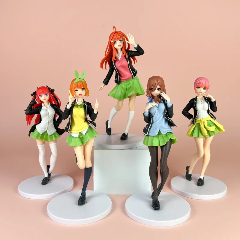 Anime Figure Ichik 5styles 18cm School Uniform The Quintessential Quintuplets Model Dolls Toy Gift Collec Nakano Nino Miku