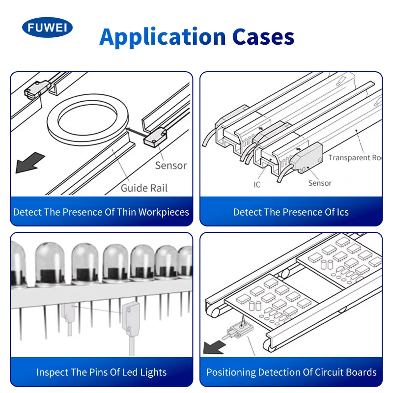FUWEI FGNH04-30 Ultra-thin front and rear light, accurate detection, photoelectric sensor