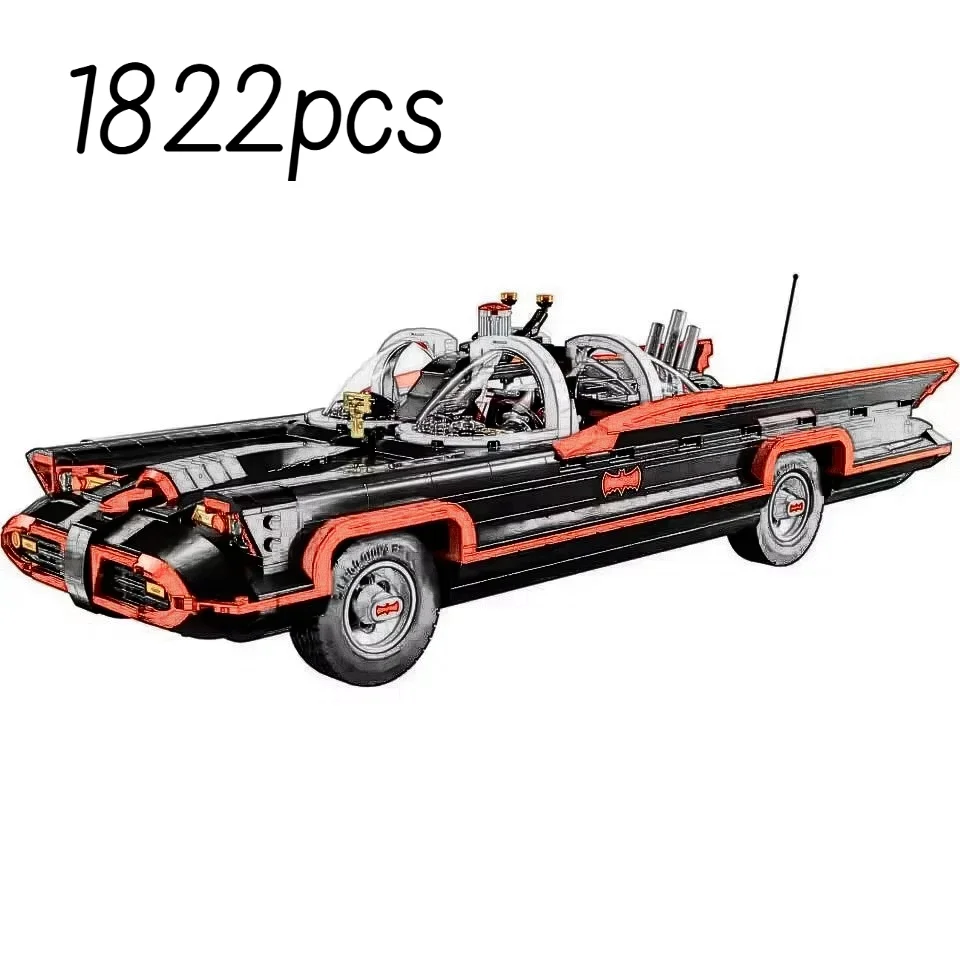 2025 POP Die Klassische TV-Serie Bat Auto 76328A Bausteine Mobile Auto Modell Ziegel Spielzeug Für