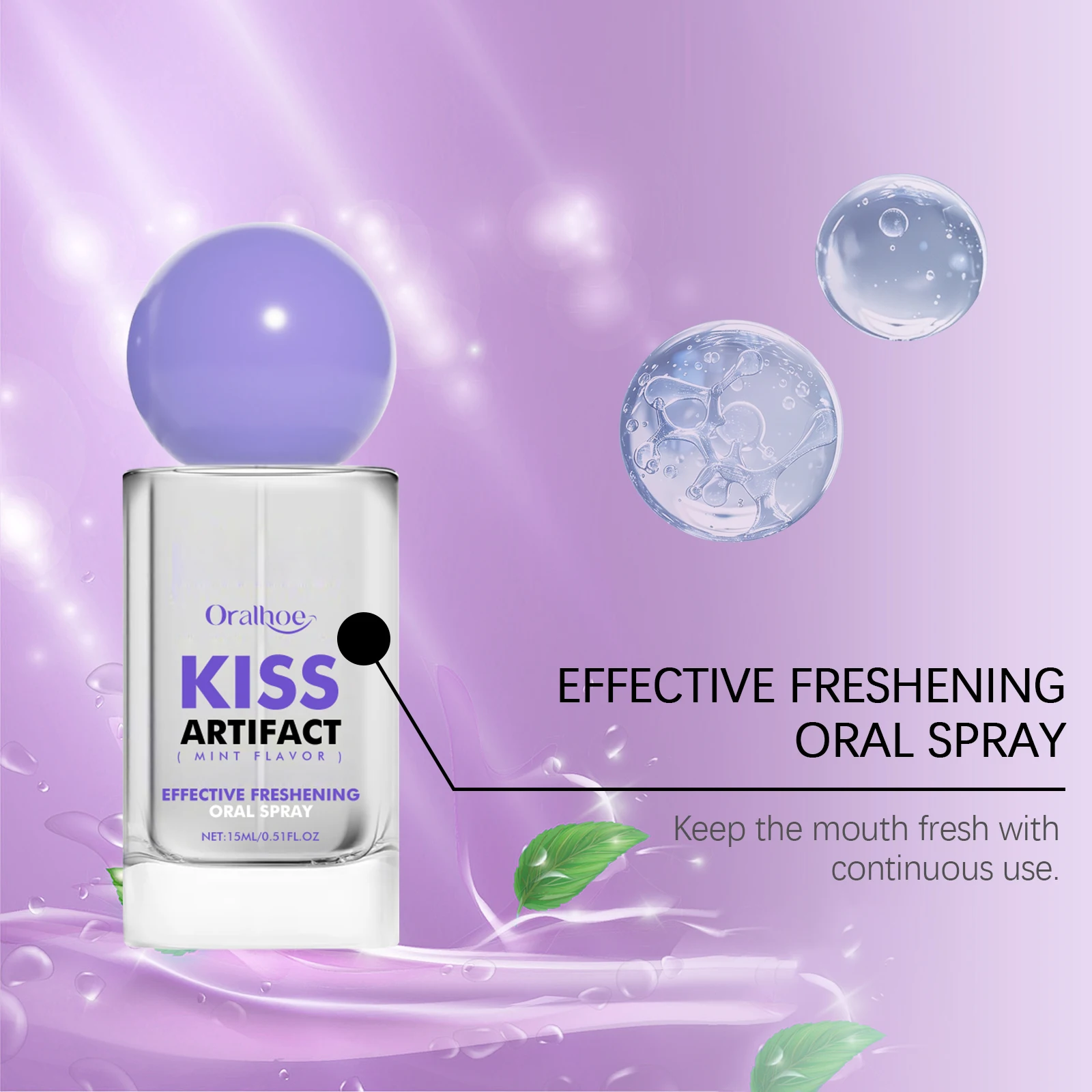 Oralhoe Oral Spray Gently Care For Gums Removes Odor Freshens Breath Brightening Teeth Care Dental Health Oral Care Freshener