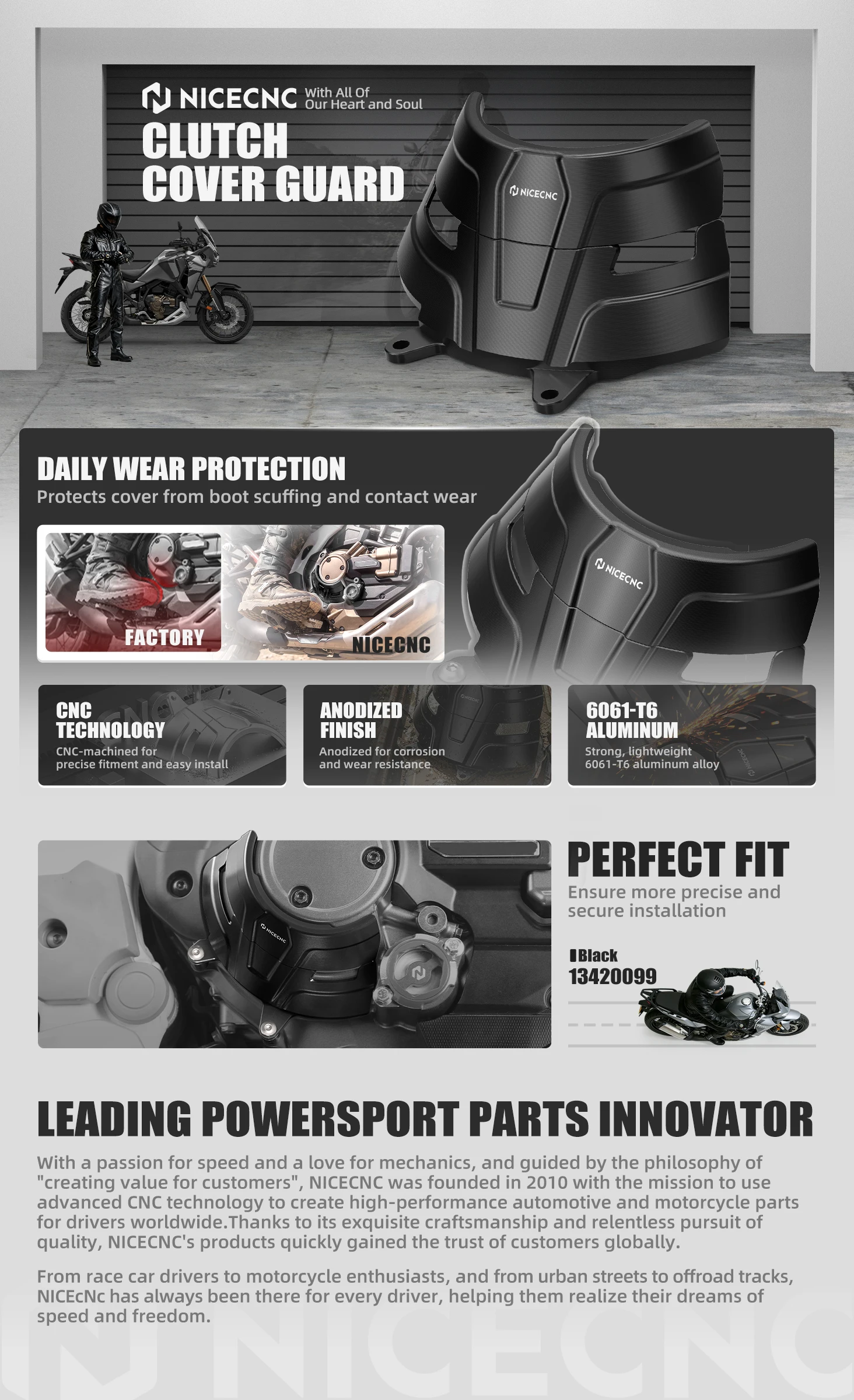 Motorrad-Kupplungsdeckel-Schutz für Honda CRF1100L Africa Twin/Adventure Sports DCT 2020 2021 2022 2023 2024 2025 2026 – Detail 1