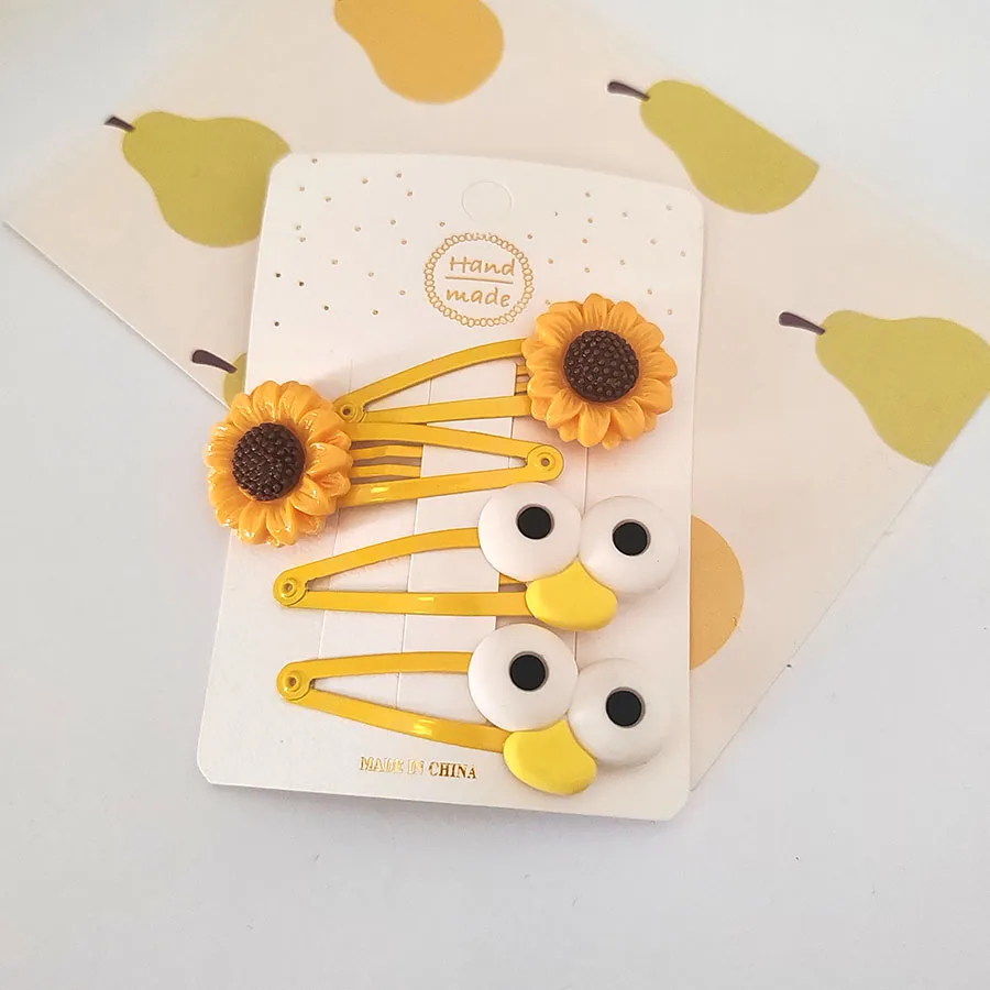 4pc Nette Blume BB Haar Seite Clips Haarnadel Krabbe für Mädchen Frauen Haar Zubehör Kopfbedeckung Ornament