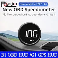 HD 2024 New OBD2 B1 / GPS G1 HUD Car Head Up Display Projector Speedometer Water Temperature Gauge Voltmeter Overspeed Alarm