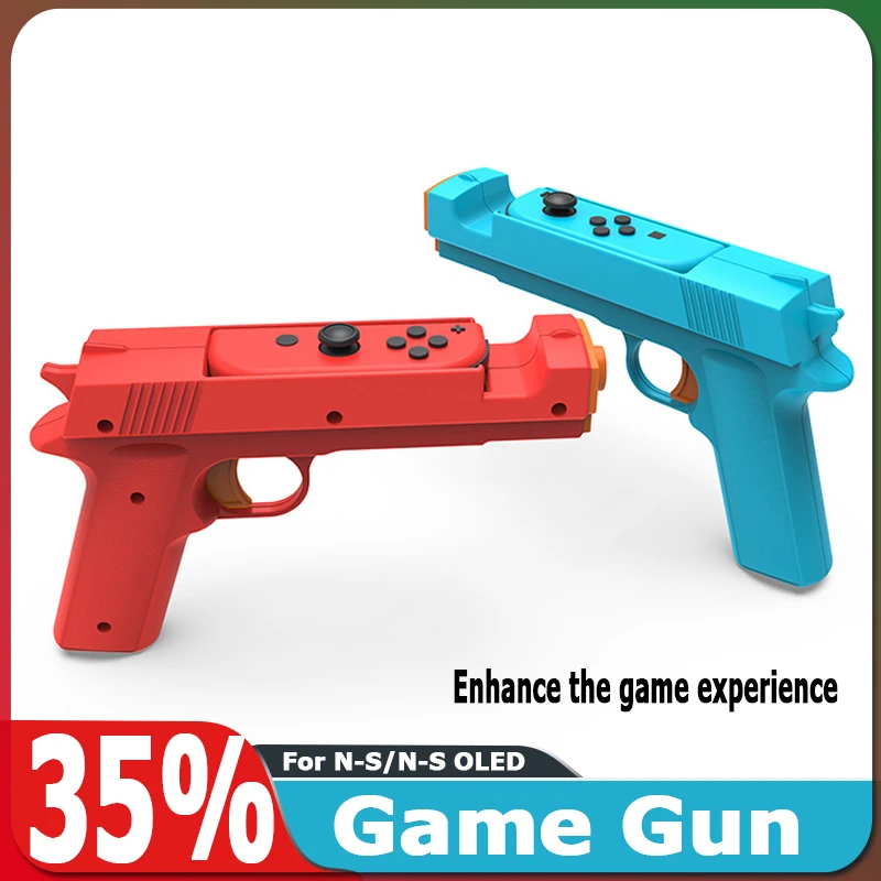 

Game Gun Shape Handgrip For Nintendo Switch N-S/N-S OLED Accessories Easy install Enhance Parent-child interaction experience