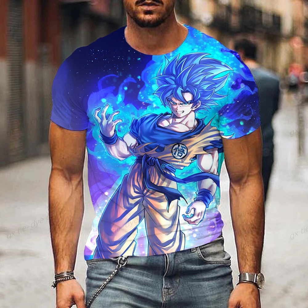 Dragon-Ball Z Funny T-Shirts Clothes Boys Men Cartoon Children 3D Fashion Cool T-Shirt Kids Goku Hip Hop Street Casual Tops