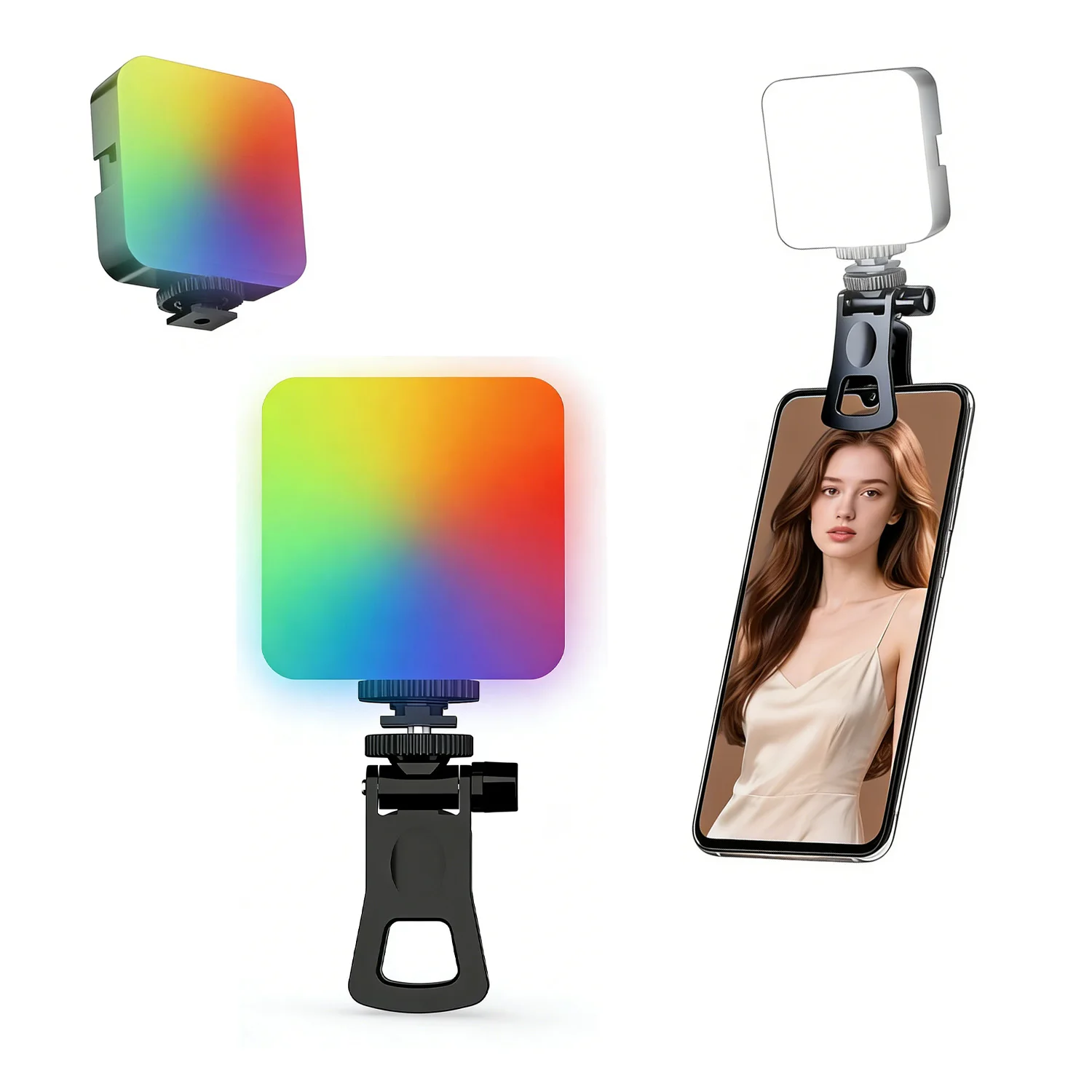 RGB Pocket Light Outdoor Photography Fill Light Live Streaming Photo Camera Full Color Photography Light