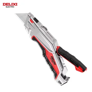 Utility Tailor Delixi-Electric Storage, Heavy Duty, all steel, blade, paper cut, cable crop, fabric, rubber blade Main Main Sales Electric Knife - №5