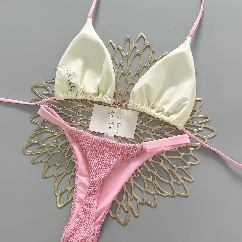 2026 New Style Women's Bikini Split Swimsuit Beach Vacation