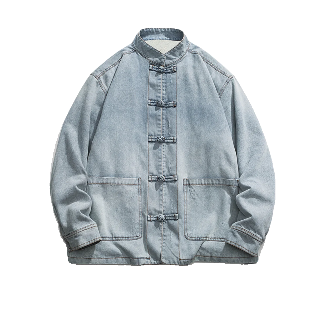 

Зимняя мужская хлопковая джинсовая куртка с шерстяной подкладкой, мужская толстая теплая флисовая джинсовая куртка на подкладке, куртка-бомбер в китайском стиле, мужская верхняя одежда