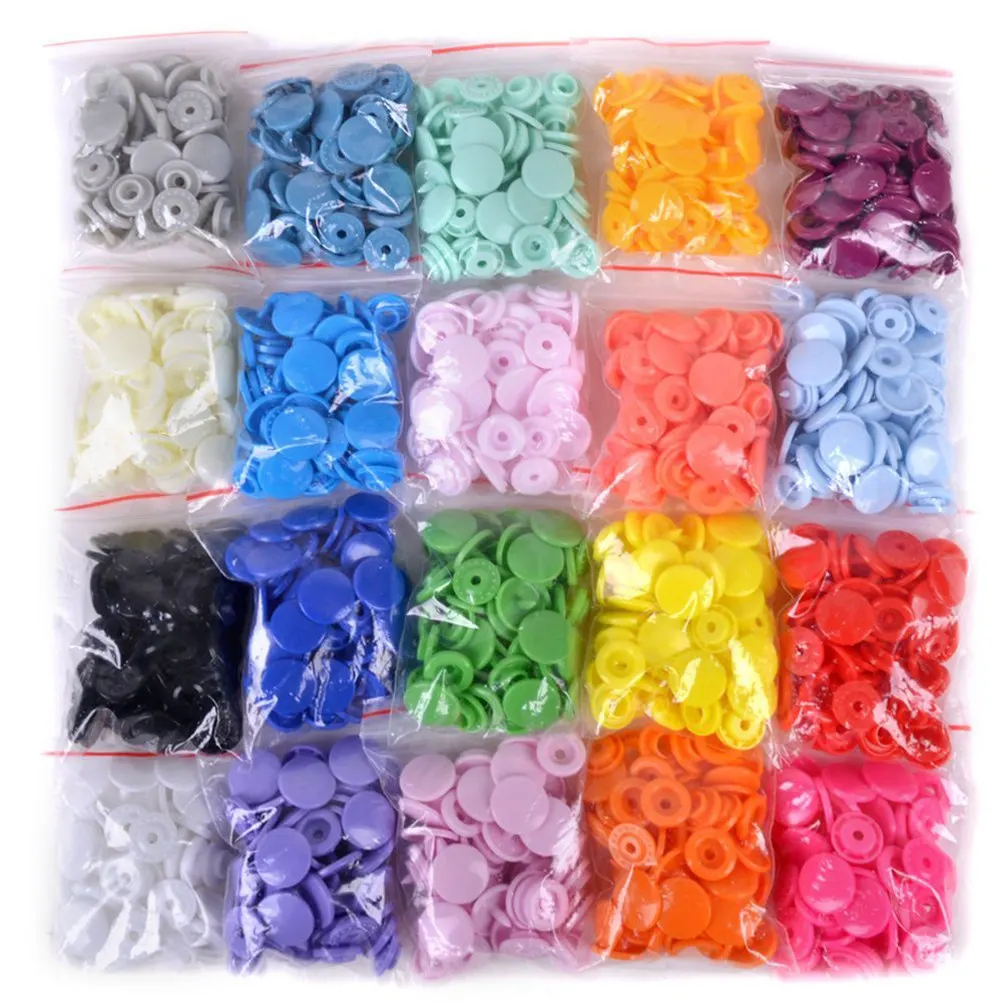

300Pcs Fastener Snap Kit Plastic T5 Buttons 20 Colors with Professional Pliers DIY Tailor Sewing Craft Tool Fastener Snap Kit